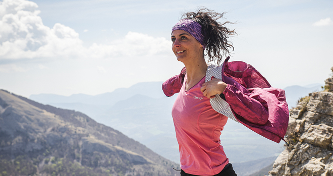 Veste de trail imperméable et respirante femme
